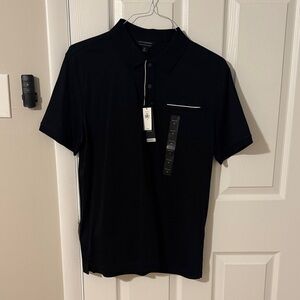 Banana Republic Black Polo with White Trim